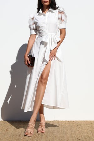 KATHERINE - LACE SLEEVE DRESS