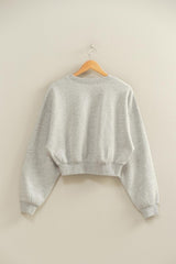 CROP CREW SWEATSHIRT