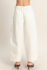 TABA - BARREL DRAWSTRING PANTS