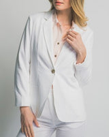 LINEN - ONE GOLD BUTTON BLAZER