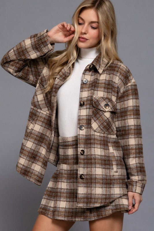 ANNIE - PLAID SHACKET