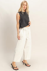 TABA - BARREL DRAWSTRING PANTS