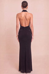 MONICA - DEEP PLUNGE MAXI DRESS