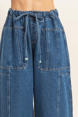 TABA - BARREL DRAWSTRING PANTS