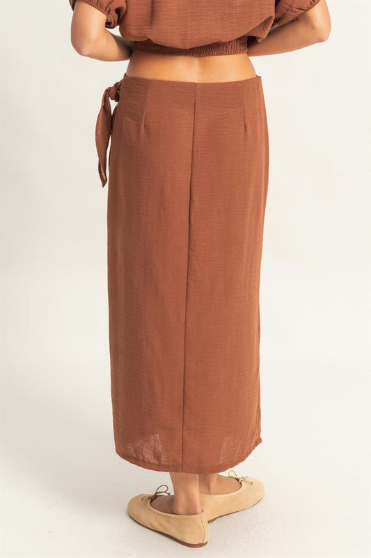 SORRENTO - WRAP MIDI SKIRT