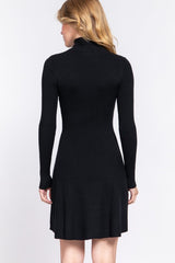 FLARE SHORT KNIT DRESS