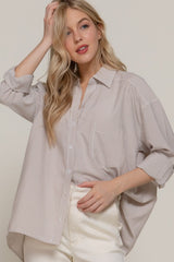 STRIPE OVERSIZE SHIRT