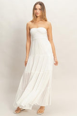 SERENA - SMOCK TUBE MAXI DRESS