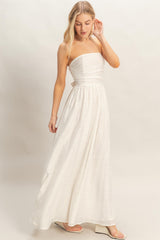 SIENNA - SMOCK TUBE TIE DRESS