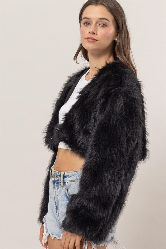 CROP FUR BOLERO