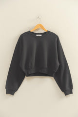 CROP CREW SWEATSHIRT