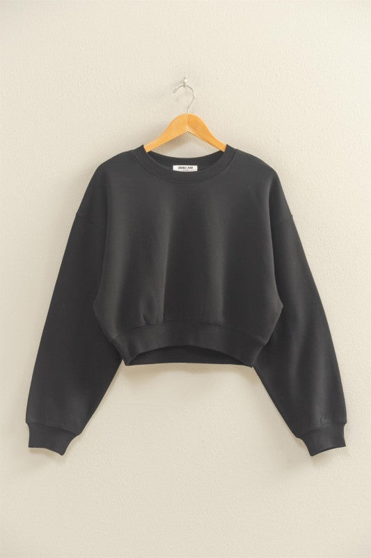 CROP CREW SWEATSHIRT
