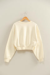 CROP CREW SWEATSHIRT