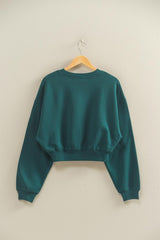 CROP CREW SWEATSHIRT