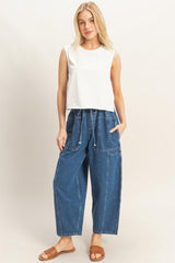 TABA - BARREL DRAWSTRING PANTS