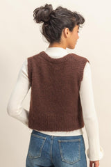 SCOOP CROP SWEATER