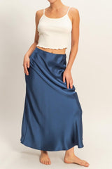 SIENNA - MAXI SATIN SKIRT