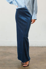 VELOUR MAXI SKIRT