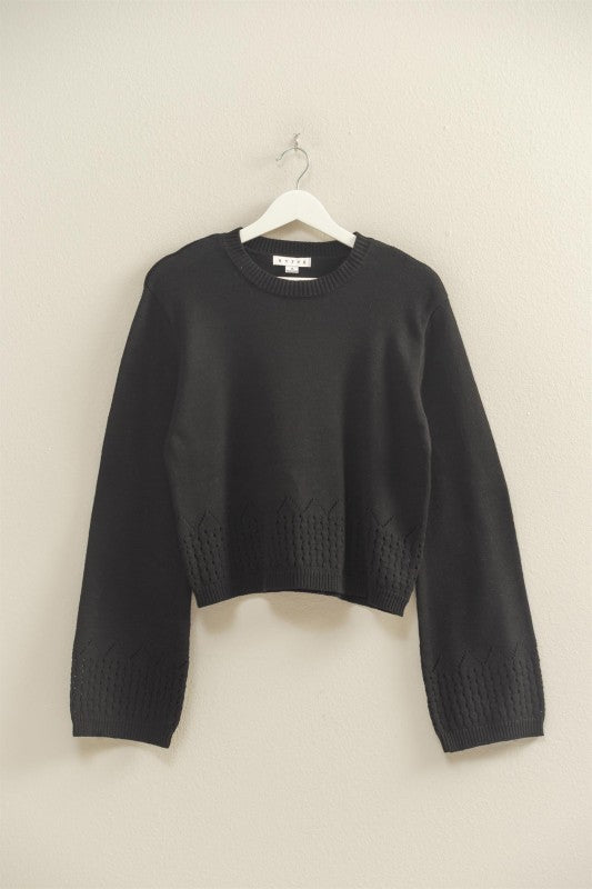 EMBROIDERED DETAIL SWEATER