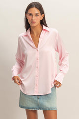 SATIN L/S BLOUSE