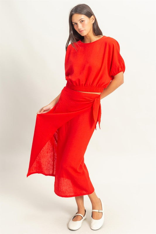 SORRENTO - WRAP MIDI SKIRT